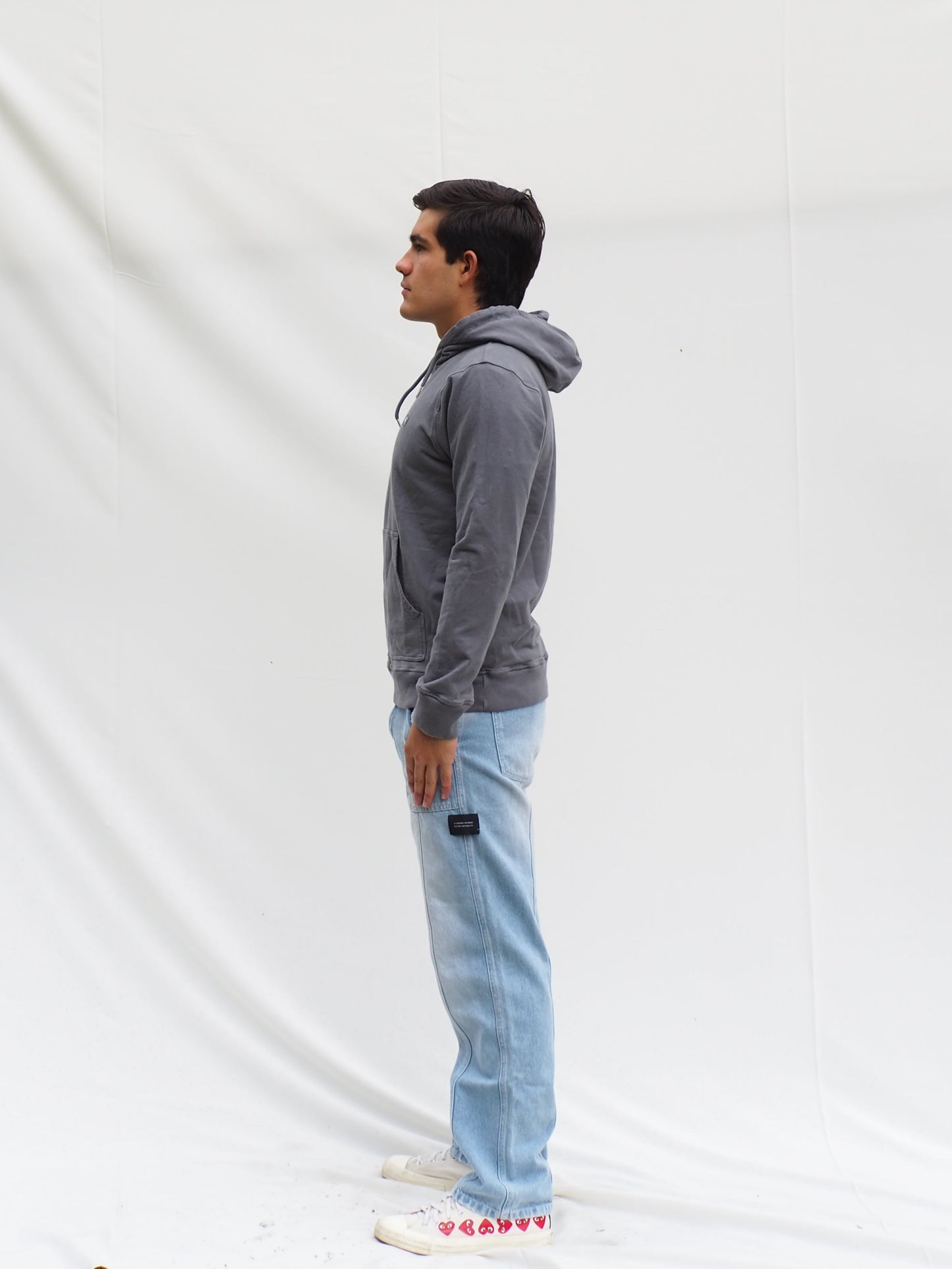 Hoodie Gris Plata