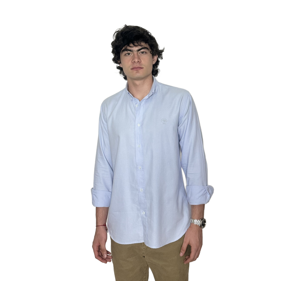 Camisa Oxford Azul Claro