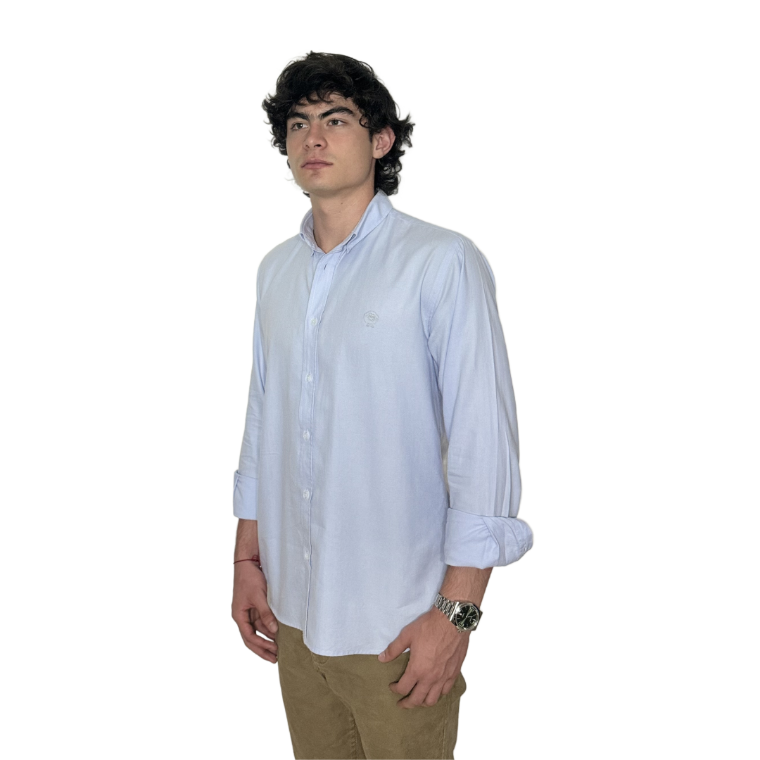 Camisa Oxford Azul Claro