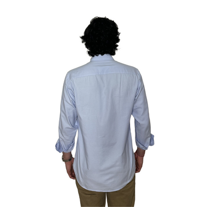 Camisa Oxford Azul Claro
