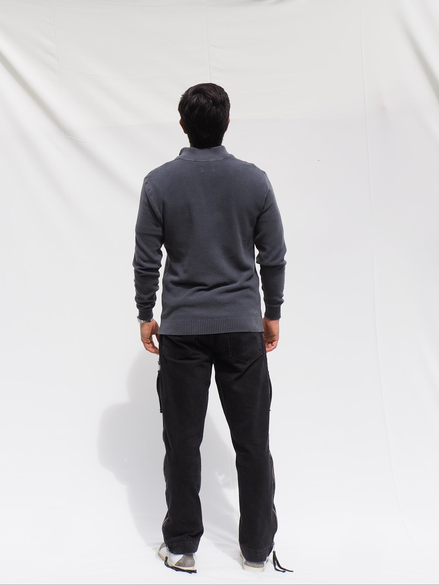 Half Zip Gris