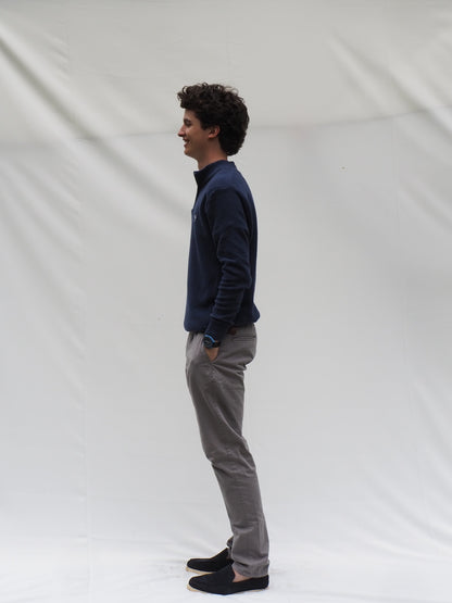 Half Zip Azul