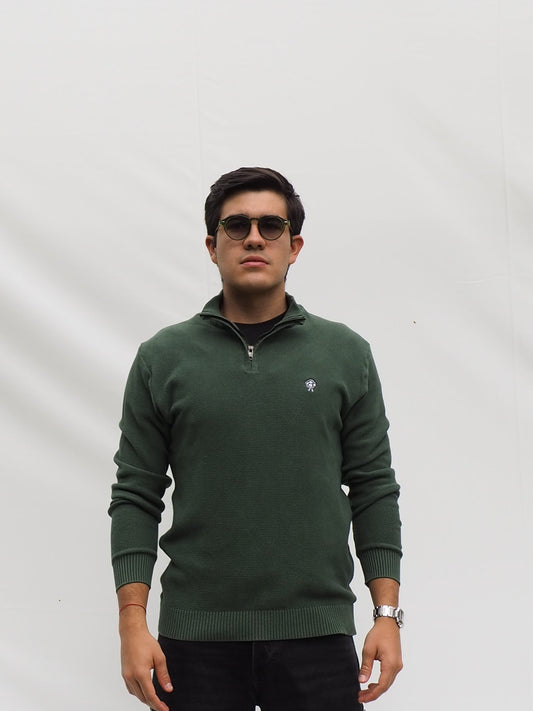 Half Zip Verde
