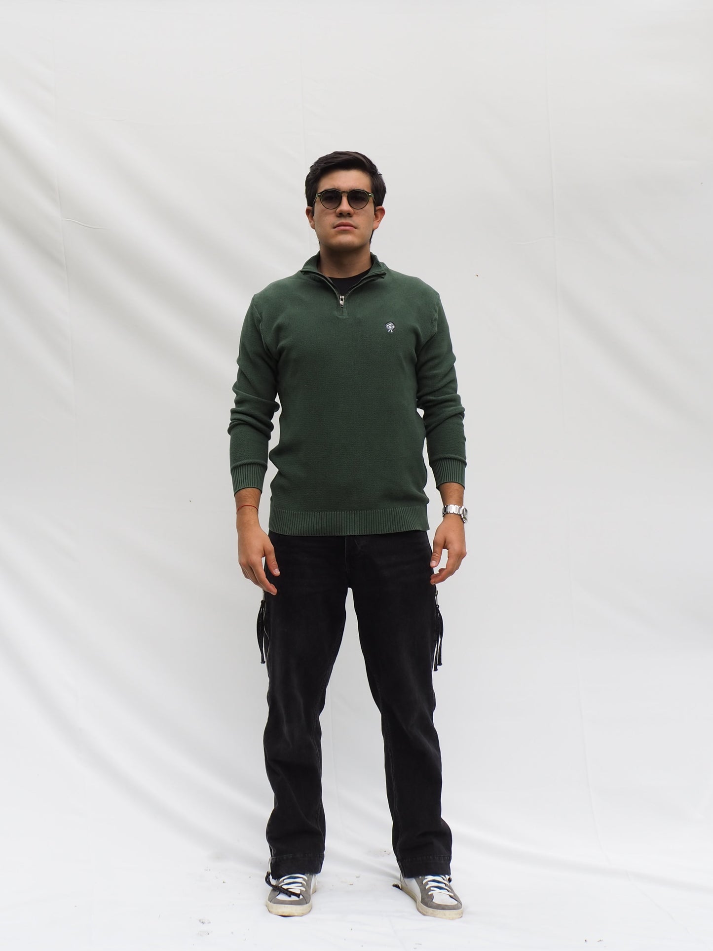 Half Zip Verde