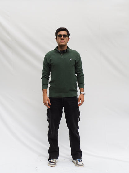 Half Zip Verde