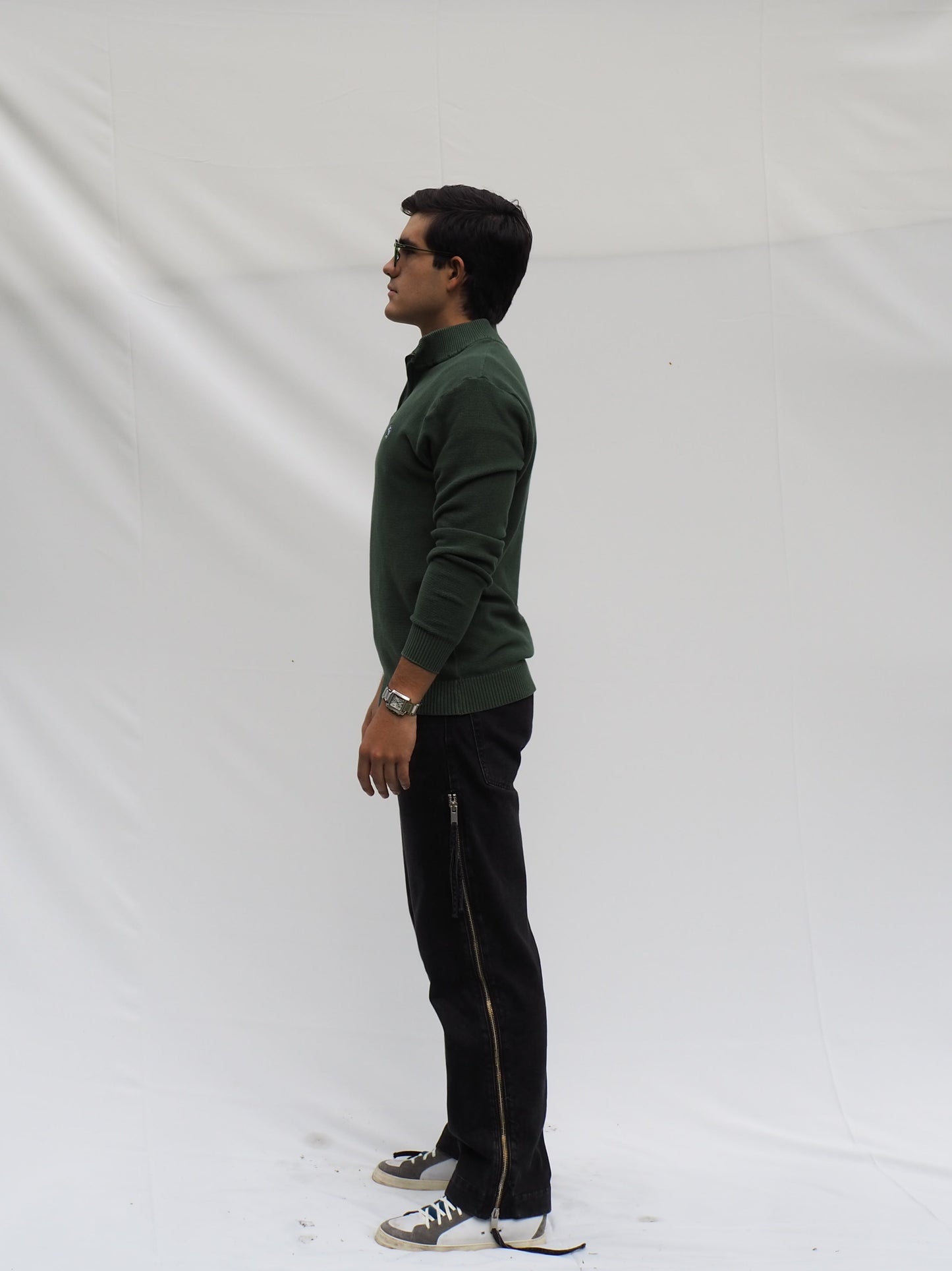Half Zip Verde