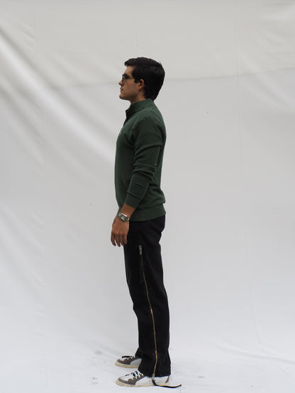 Half Zip Verde