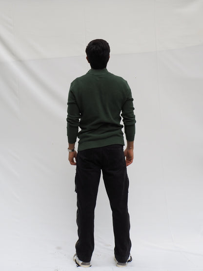 Half Zip Verde