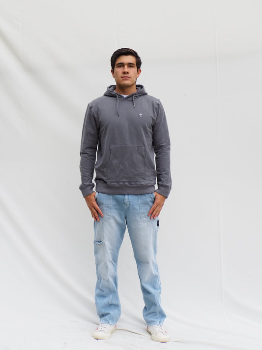 Hoodie Gris Plata