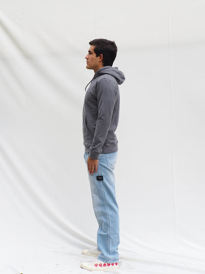 Hoodie Gris Plata